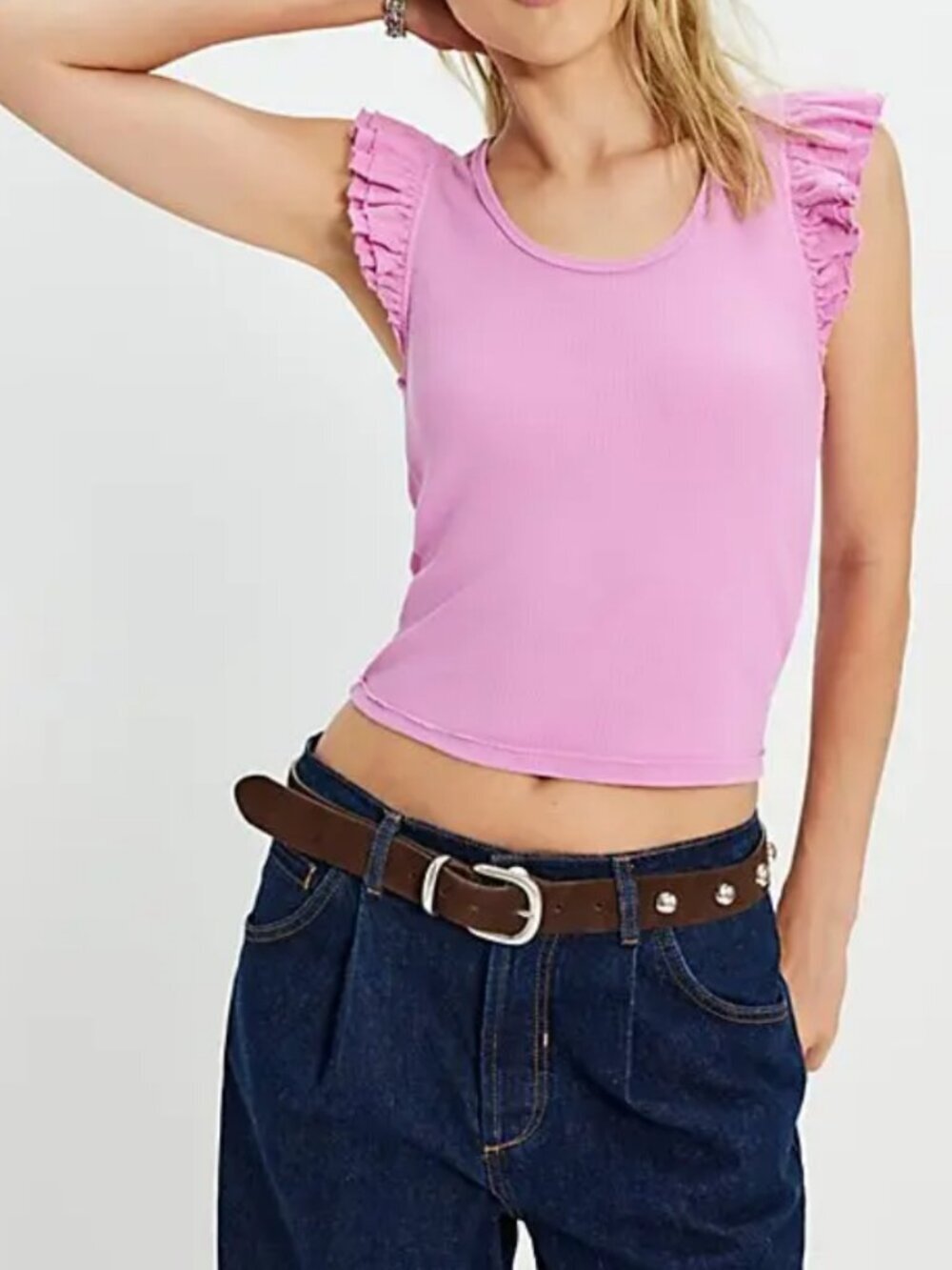 NWT Free People Jonny Tank in Lilac Bouquet
